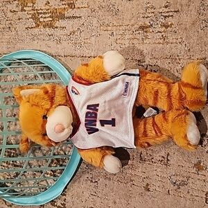 Build-A-Bear Sports Bear WNBA #1 Brown 13" Bear White Jersey Outfit & Basketball